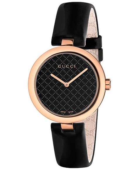 gucci watch with black leather strap|gucci interchangeable watch straps.